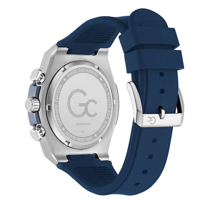 GC Men's Watch Silver & Blue Tone Case Blue Dial Quartz