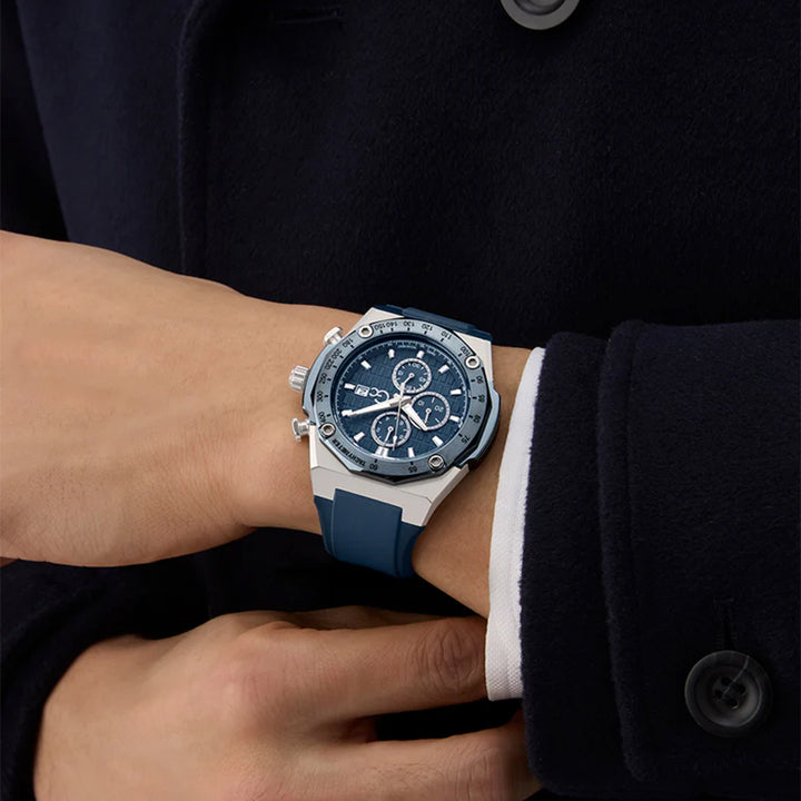 GC Men's Watch Silver & Blue Tone Case Blue Dial Quartz