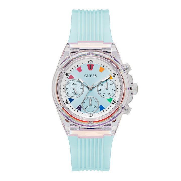 Guess Women's Watch Clear Tone Case Quartz