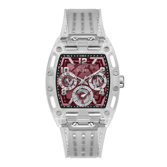 Guess Men's Watch Clear Tone Case Quartz