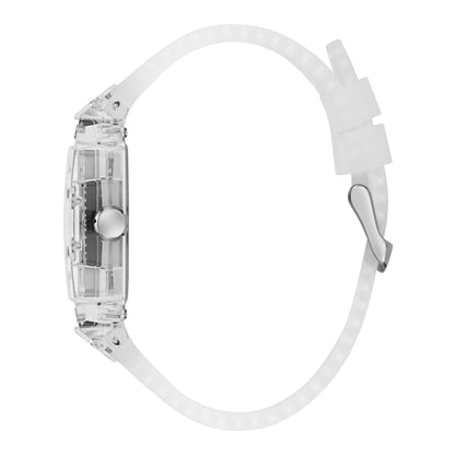 Guess Men's Watch Clear Tone Case Quartz