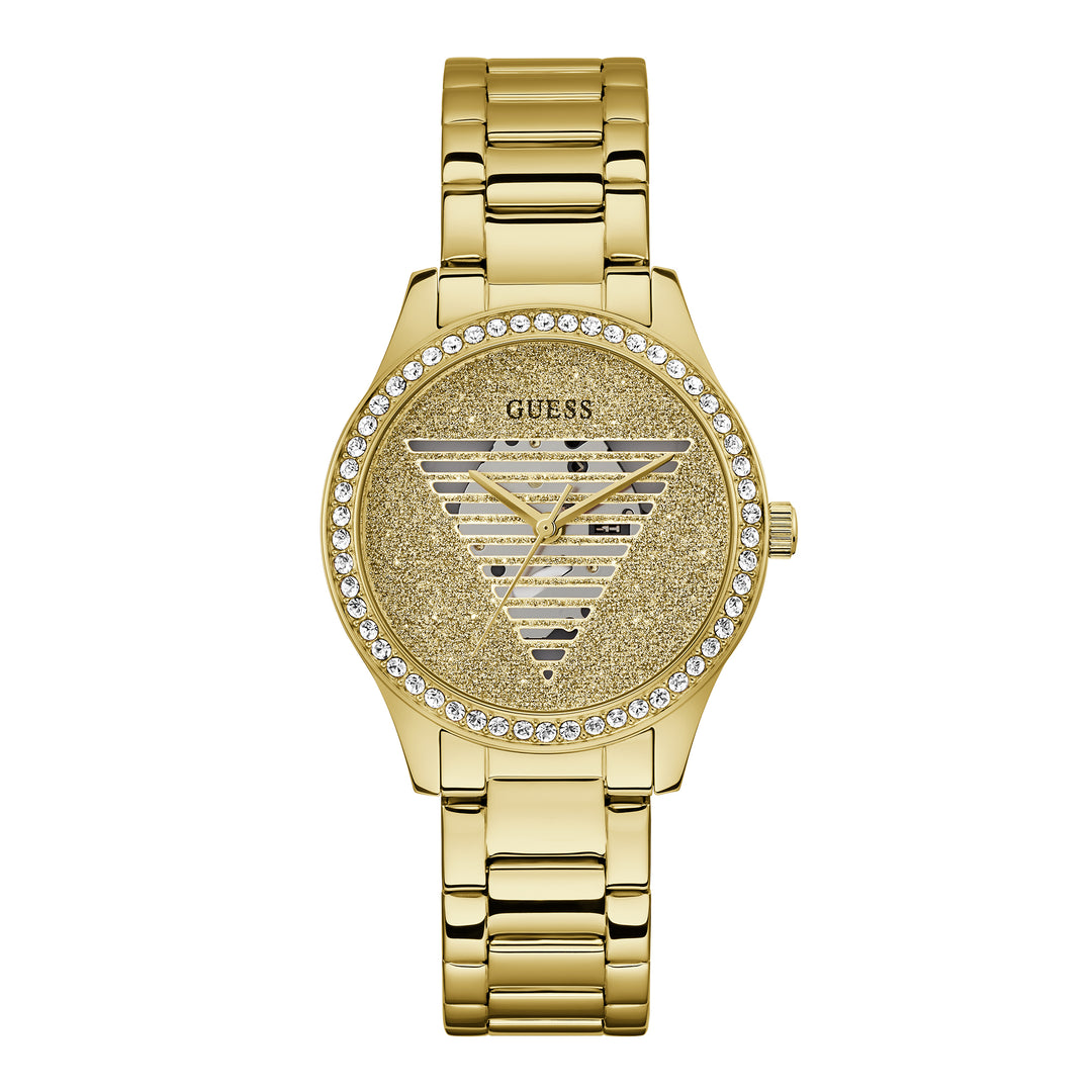 Guess Women's Watch Gold Tone Case Quartz