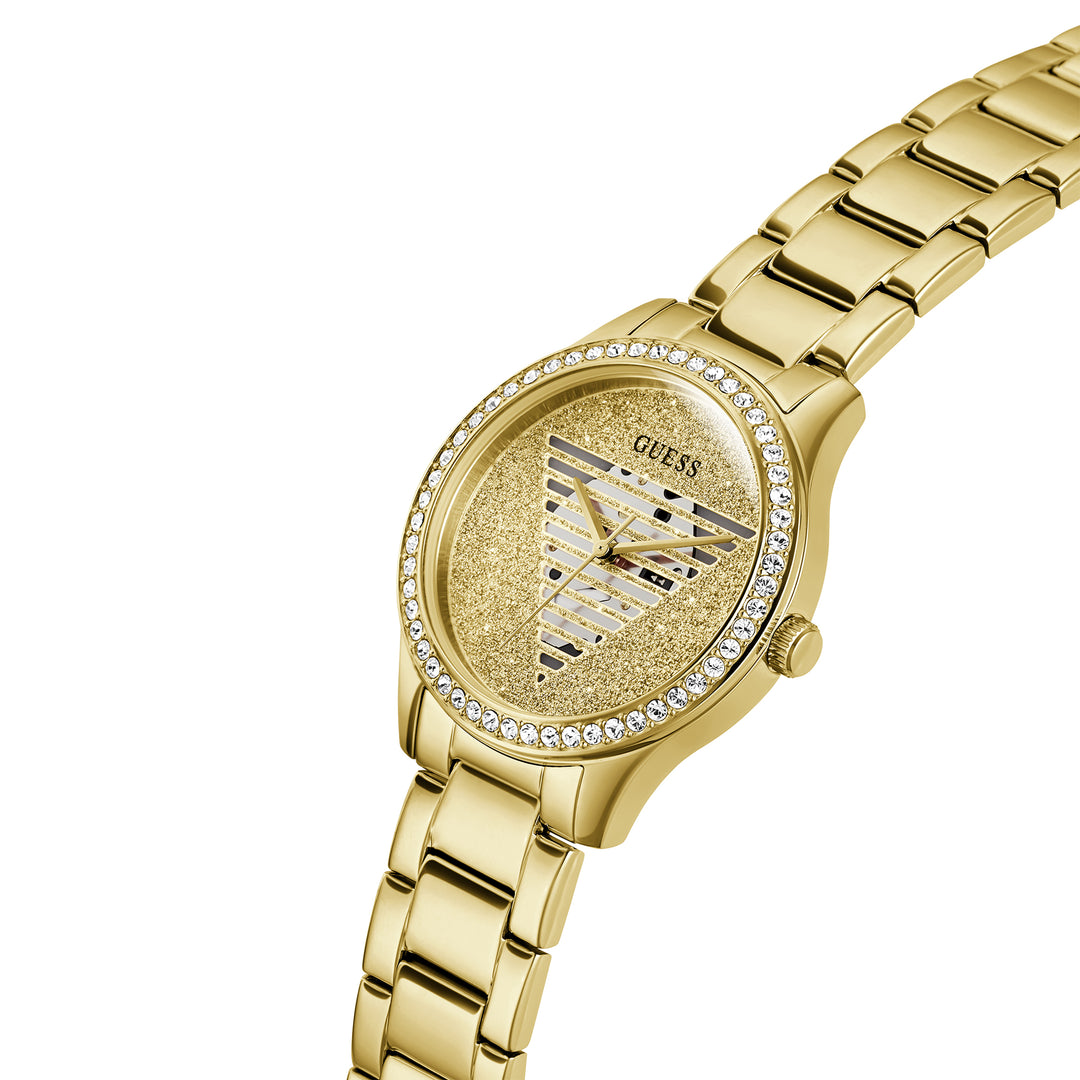 Guess Women's Watch Gold Tone Case Quartz