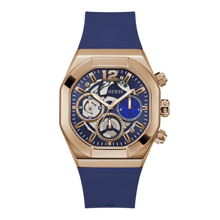 Guess Men's Watch Rose Gold Tone Case Quartz