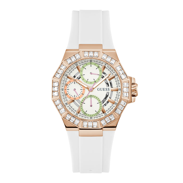 Guess Women's Watch Rose Gold Tone Case Quartz