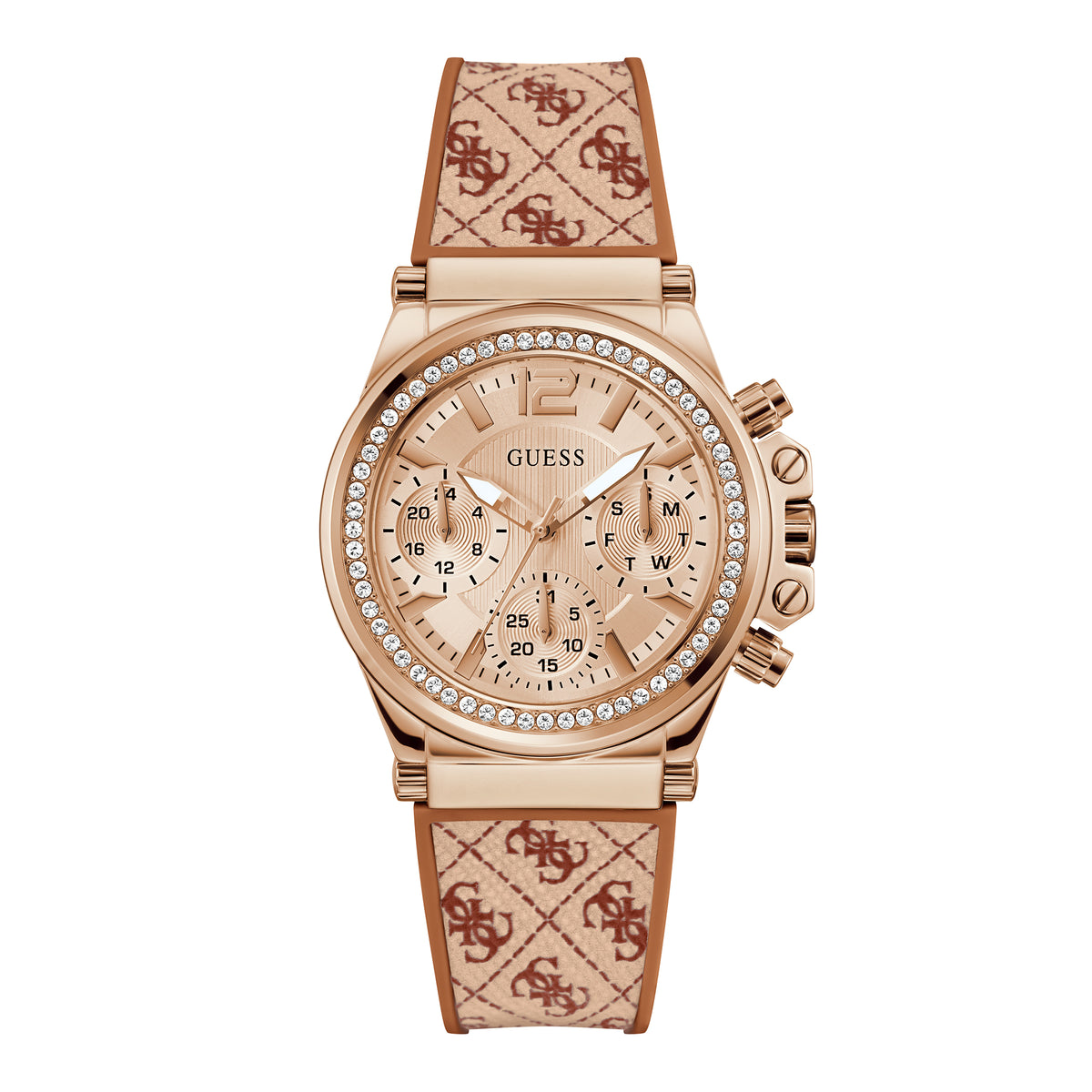 Guess Women's Watch Rose Gold Tone Case Quartz
