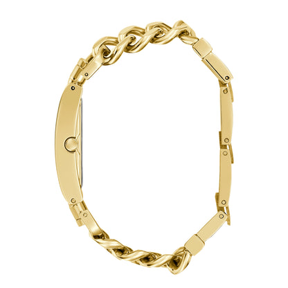 Guess Women's Watch Gold Tone Case Green Dial Quartz - GW0740L2