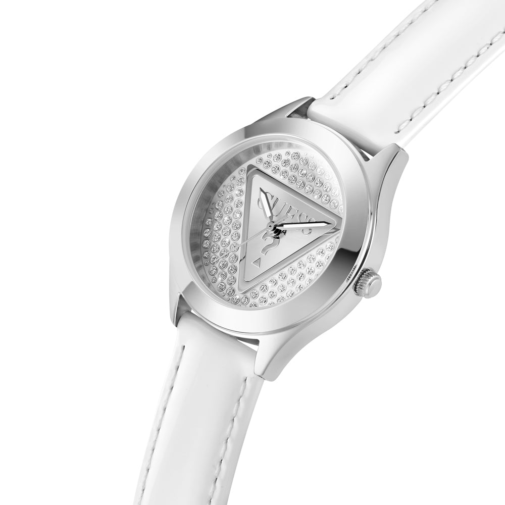 Guess Women's Watch Silver Tone Case Silver Dial Quartz