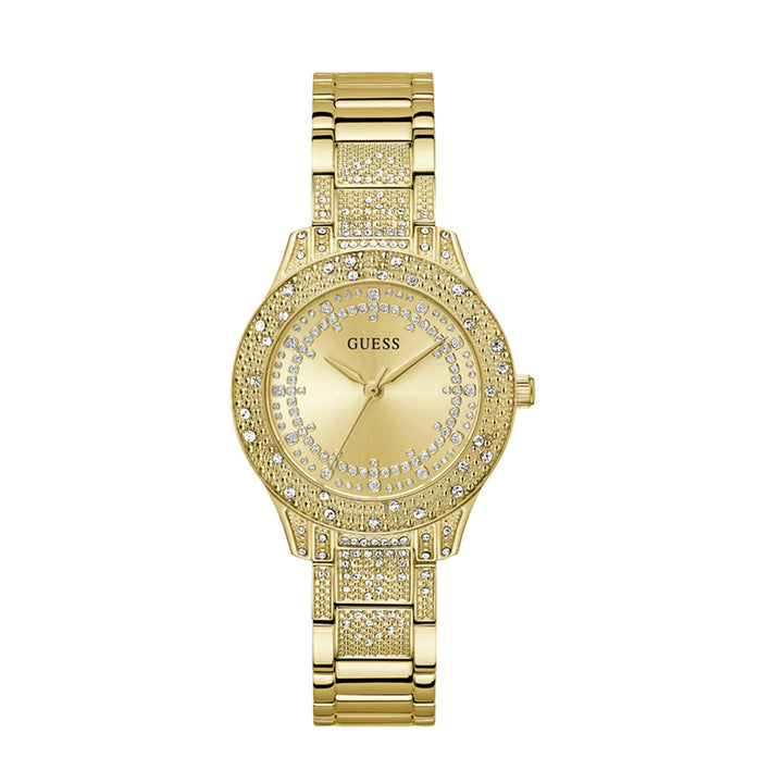 Guess Women's Watch Gold Tone Case Champagne Dial Quartz