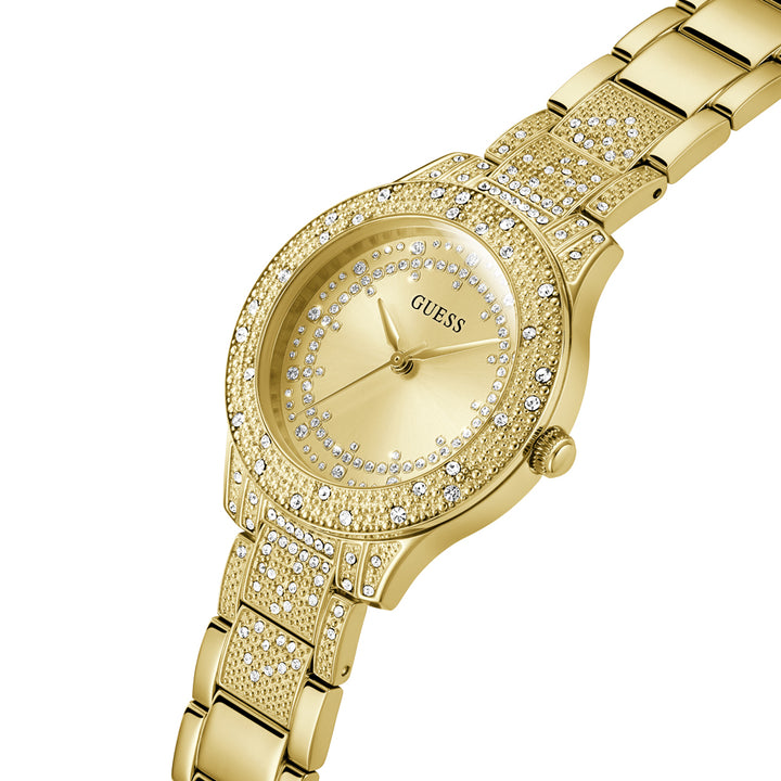 Guess Women's Watch Gold Tone Case Champagne Dial Quartz