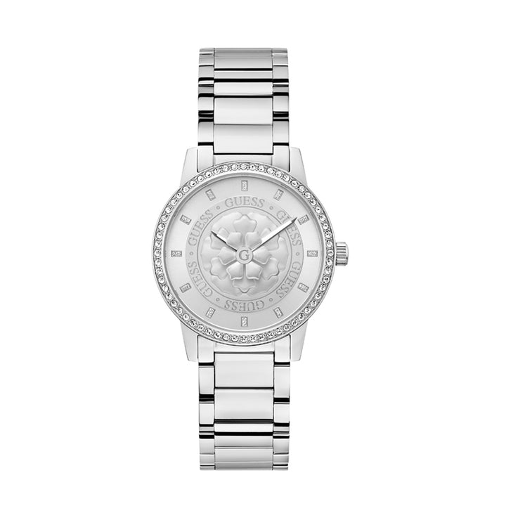 Guess Women's Watch Silver Tone Case Silver Dial Quartz