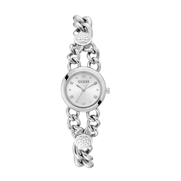 Guess Women's Watch Silver Tone Case Silver Dial Quartz