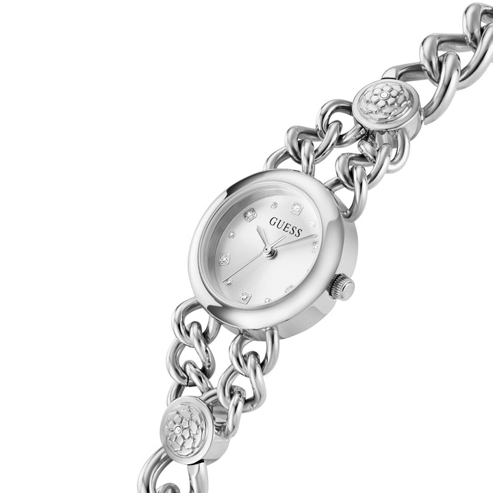 Guess Women's Watch Silver Tone Case Silver Dial Quartz