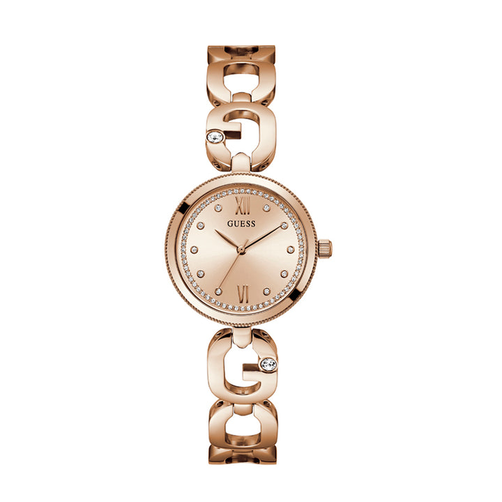 Guess Women's Watch Rose Gold Tone Case Rose Gold Dial Quartz