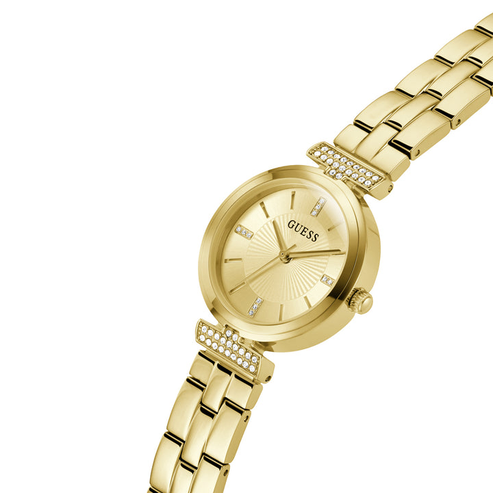 Guess Women's Watch Gold Tone Case Champagne Dial Quartz