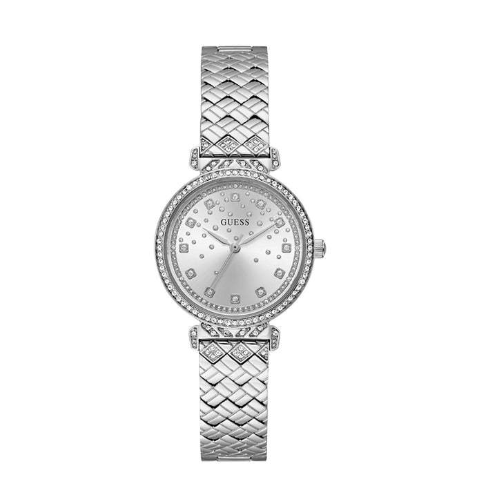 Guess Women's Watch Silver Tone Case Silver Dial Quartz