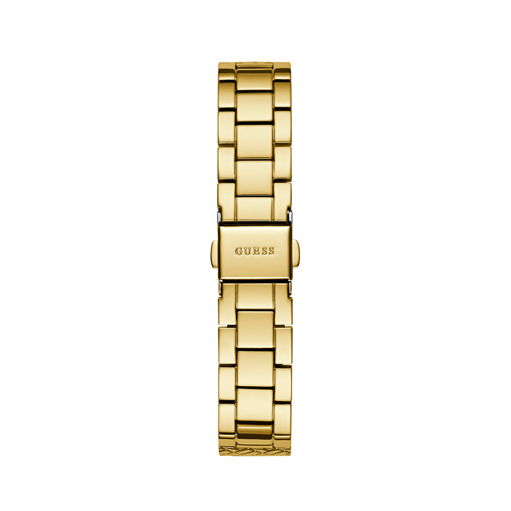 Guess Women's Watch Gold Tone Case Silver Dial Quartz