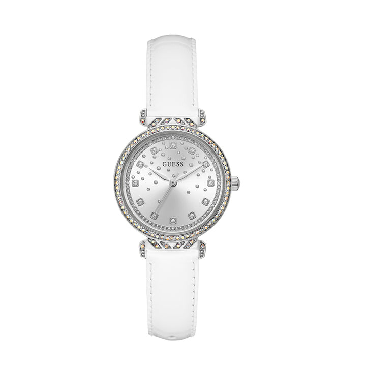 Guess Women's Watch Silver Tone Case Silver Dial Quartz