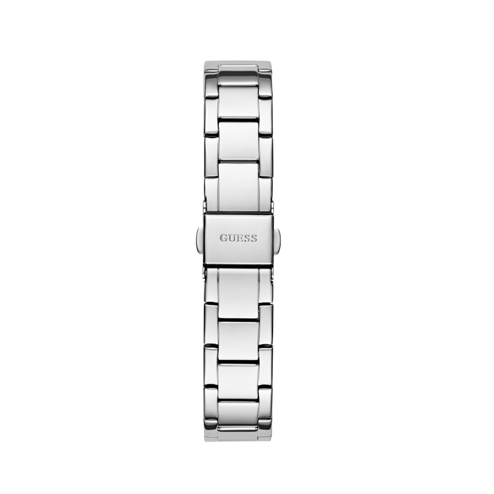 Guess Women's Watch Silver Tone Case White Dial Quartz