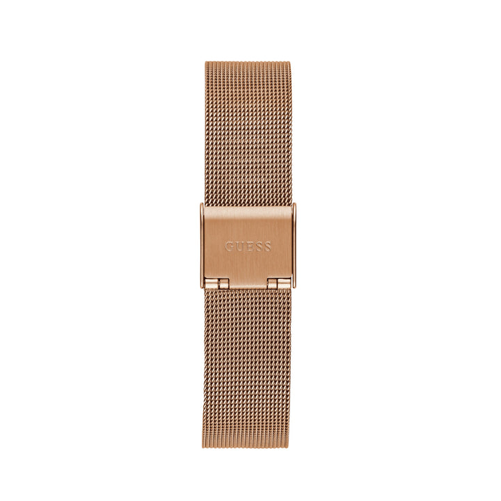 Guess Women's Watch Rose Gold Tone Case Purple Dial Quartz