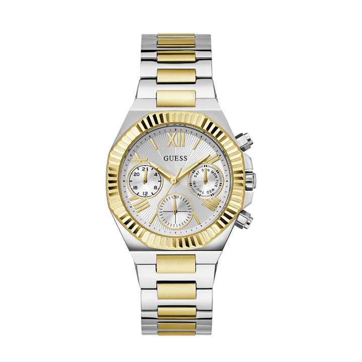 Guess Women's Watch 2-Tone Case Silver Dial Quartz