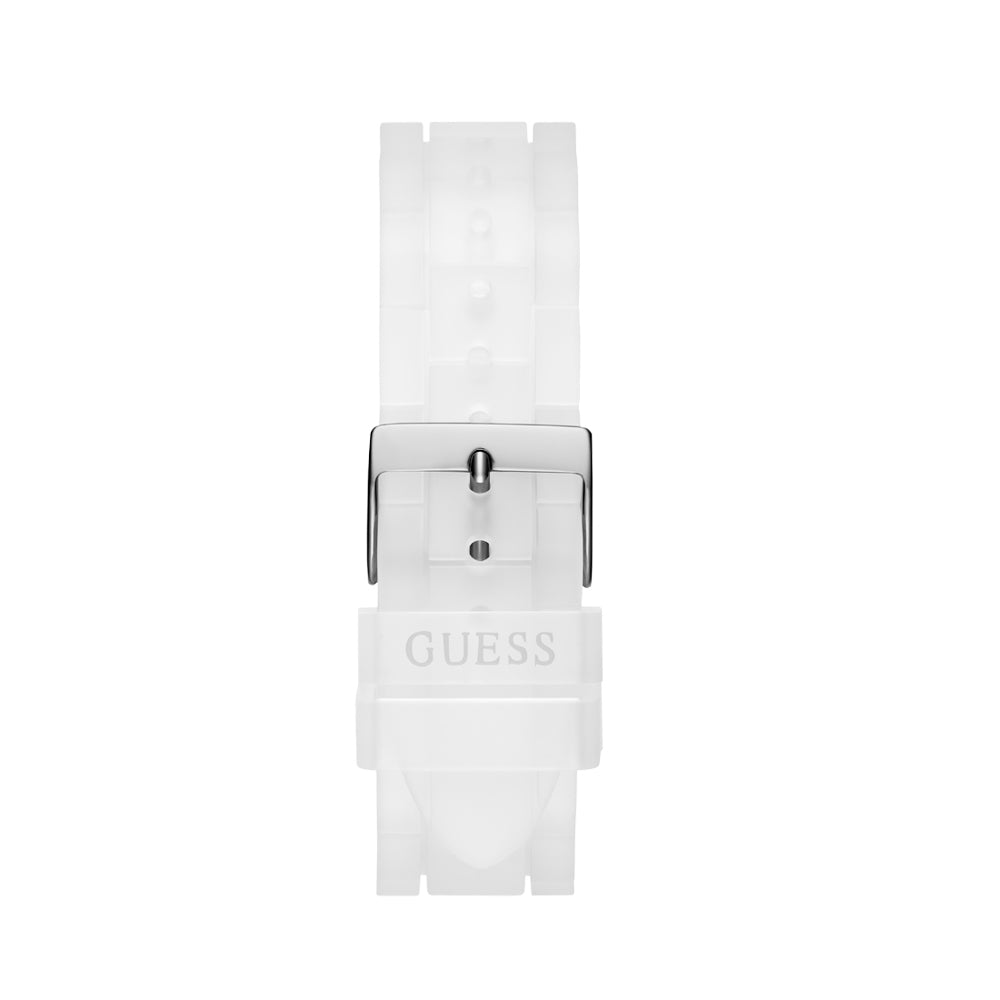 Guess Women's Watch Silver Tone Case Clear Dial Quartz