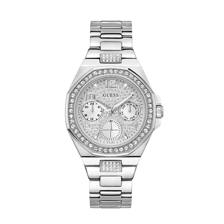 Guess Women's Watch Silver Tone Case Silver Dial Quartz