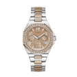 Guess Women's Watch 2-Tone Case Rose Gold Dial Quartz