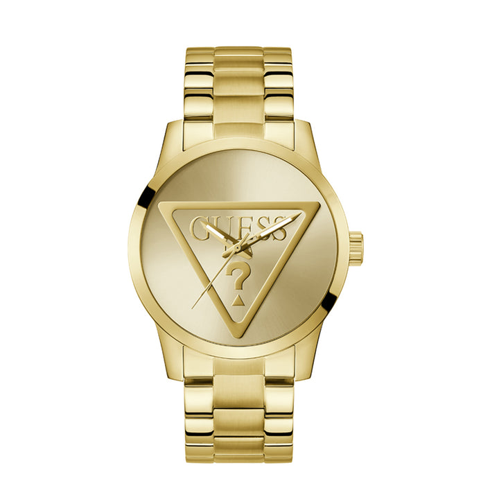 Guess Men's Watch Gold Tone Case Champagne Dial Quartz