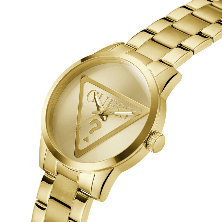 Guess Men's Watch Gold Tone Case Champagne Dial Quartz