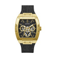 Guess Men's Watch Gold Tone Case Black Dial Quartz