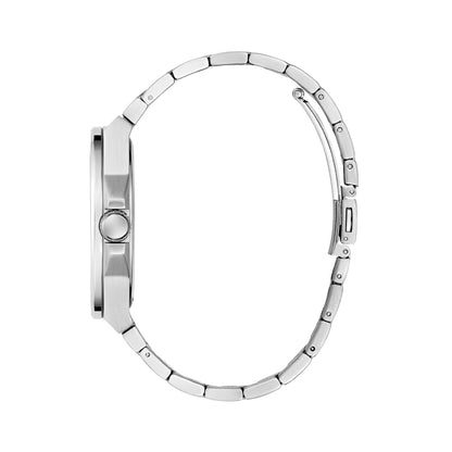Guess Men's Watch Silver Tone Case Green Dial Quartz