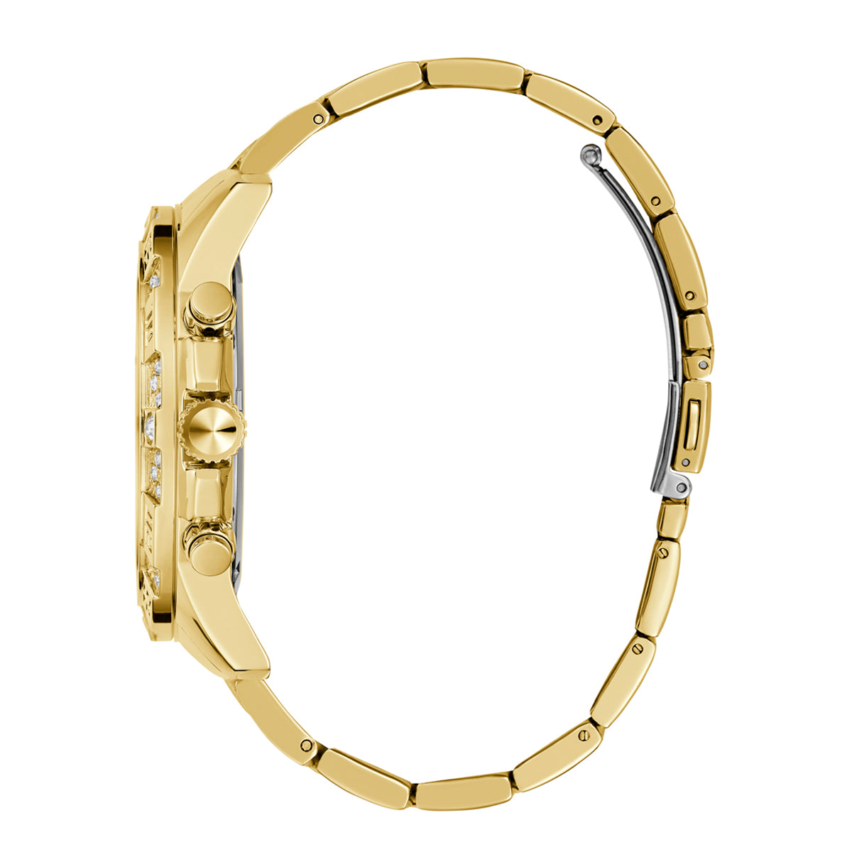 Guess Men's Watch Gold Tone Case Champagne Dial Quartz