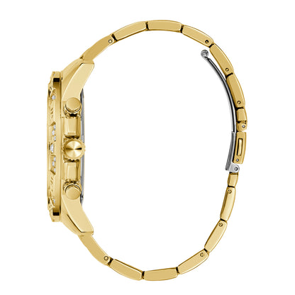 Guess Men's Watch Gold Tone Case Champagne Dial Quartz - GW0796G2
