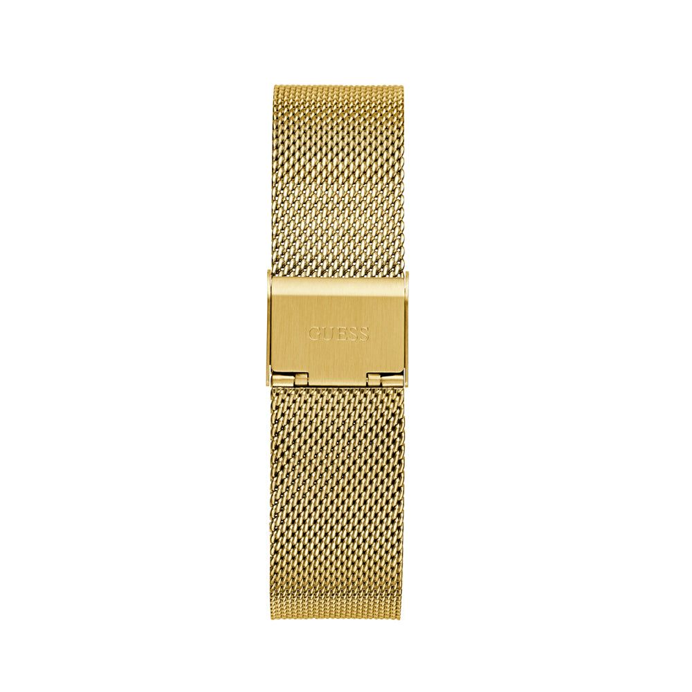 Guess Men's Watch Gold Tone Case Champagne Dial Quartz