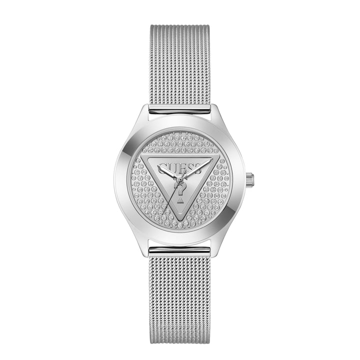 Guess Women's Watch Silver Tone Case Silver Dial Quartz