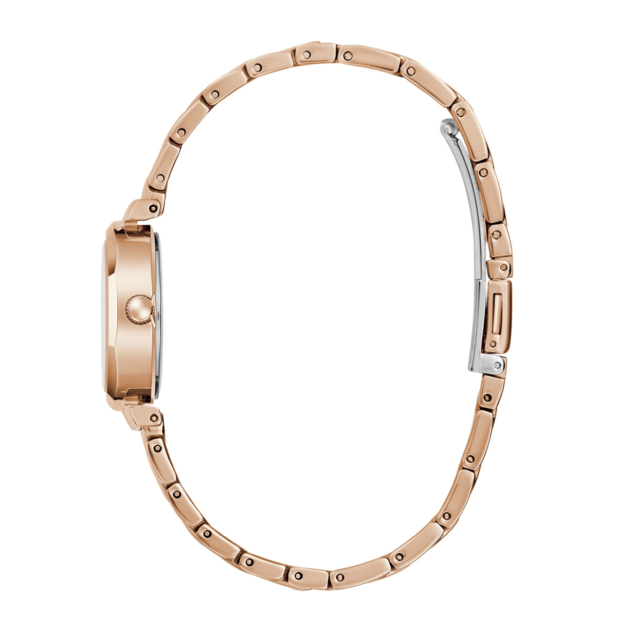 Guess Women's Watch Rose Gold Tone Case White Dial Quartz - GW0839L3