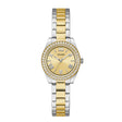 Guess Women's Watch Gold & Silver Tone Case Champagne Dial Quartz