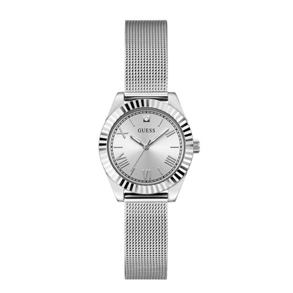 Guess Women's Watch Silver Tone Case Silver Dial Quartz - GW0842L1