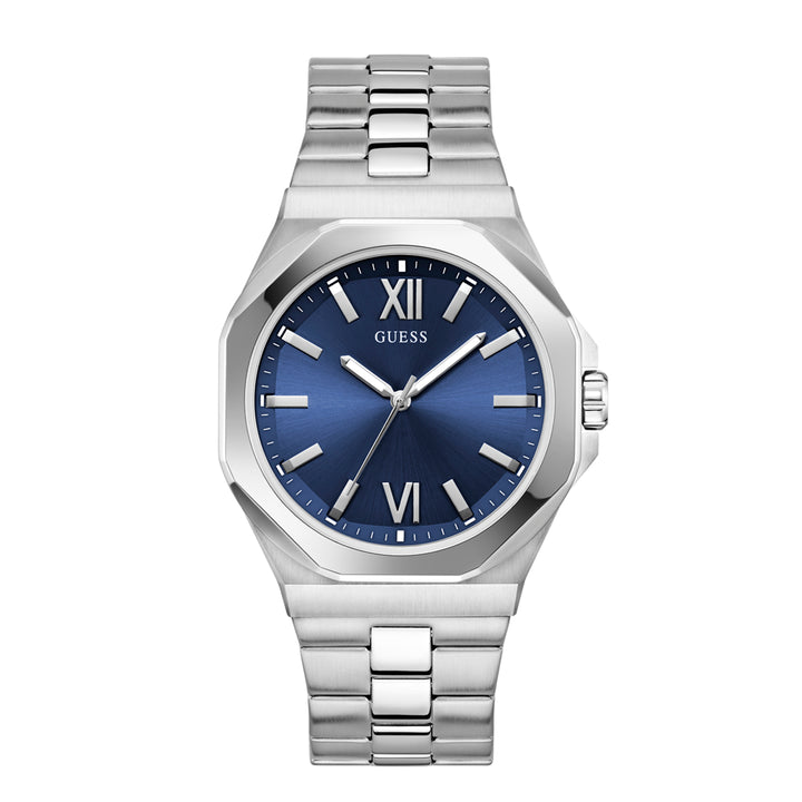 Guess Men's Watch Silver Tone Case Grey Dial Quartz