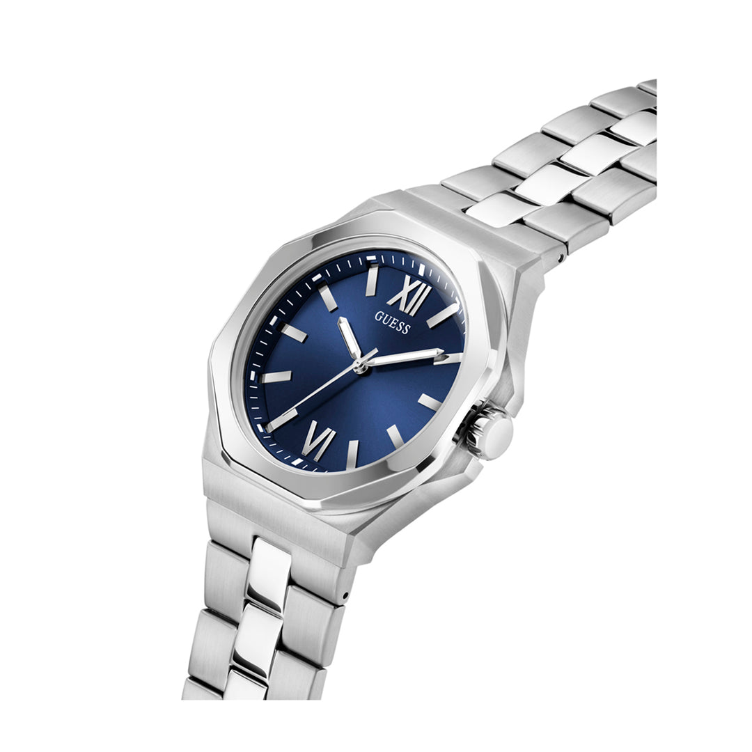 Guess Men's Watch Silver Tone Case Grey Dial Quartz