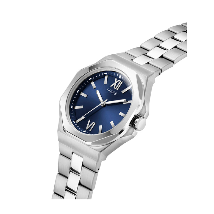 Guess Men's Watch Silver Tone Case Grey Dial Quartz