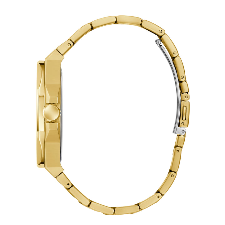 Guess Men's Watch Gold Tone Case Champagne Dial Quartz
