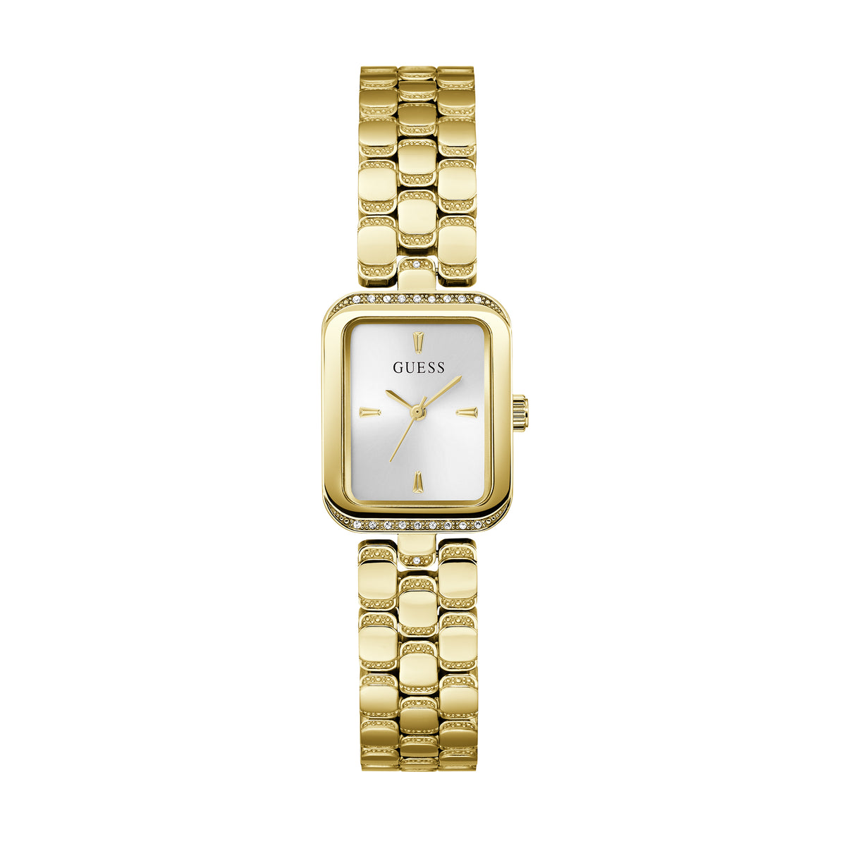 Guess Women's Watch Gold Tone Case Silver Dial Quartz - GW0865L2