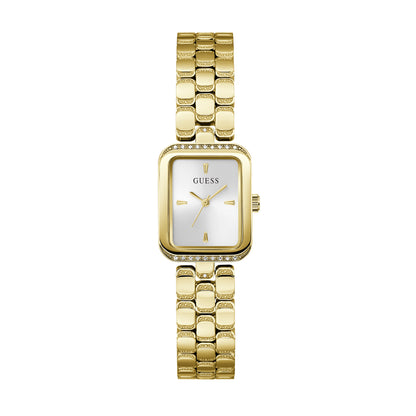 Guess Women's Watch Gold Tone Case Silver Dial Quartz - GW0865L2