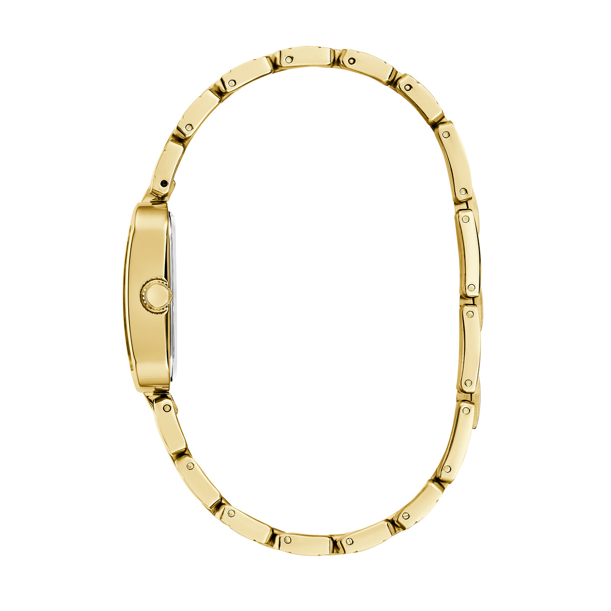 Guess Women's Watch Gold Tone Case Silver Dial Quartz