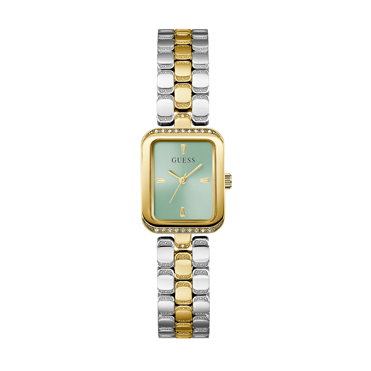 Guess Women's Watch Gold Tone Case Green Dial Quartz