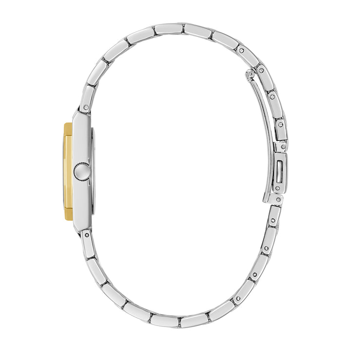 Guess Women's Watch Silver & Gold Tone Case Silver Dial Quartz