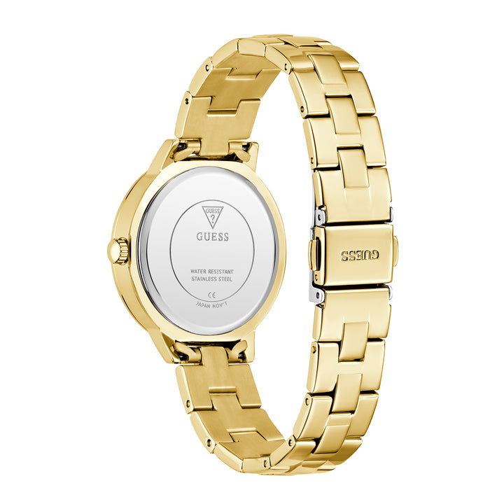 Guess Women's Watch Gold Tone Case Champagne Dial Quartz