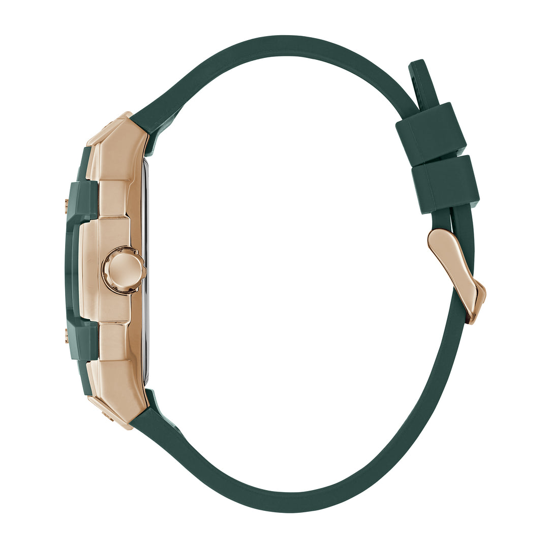 Guess Men's Watch Rose Gold Tone Case Green Dial Quartz